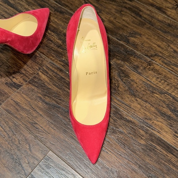 Never worn pink suede Christian Louis Vuitton - Picture 4 of 7